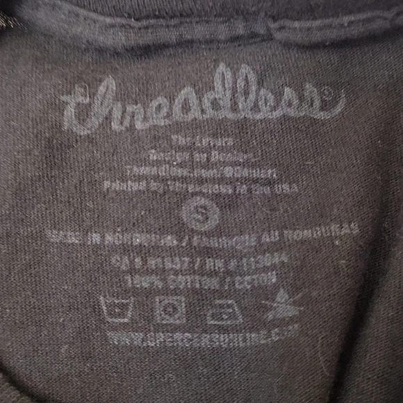 Threadless Black L’Amoureux Skeleton Short Sleeve T-Shirt - Picture 3 of 3